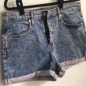 High Rise Jean Shorts